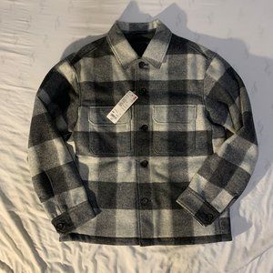 Uniqlo: Sml Light Grey Plaid Coat *Brand New/Unused*